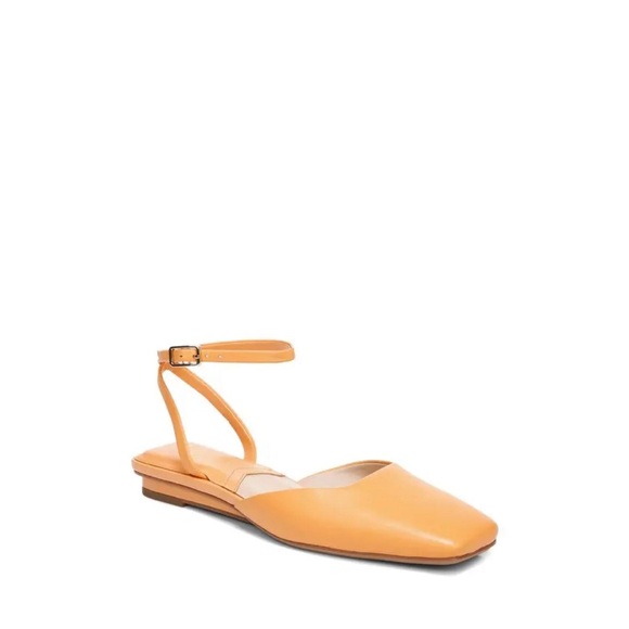 Franco Sarto | L-Jolee Ankle Strap Flat, size 38.5EU/8.5US in Cantaloupe Leather - Picture 3 of 10